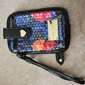 Betsy Johnson wristlet with built in wallet